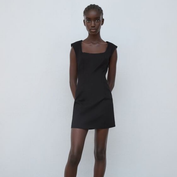 Brand NEW (NWT) Zara Black Dress - Picture 1 of 14